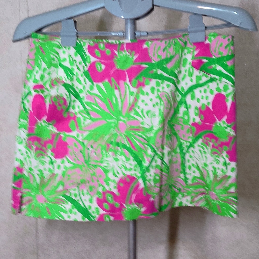 Lilly Pulitzer for Target Vibrant Pink and Green Skort
